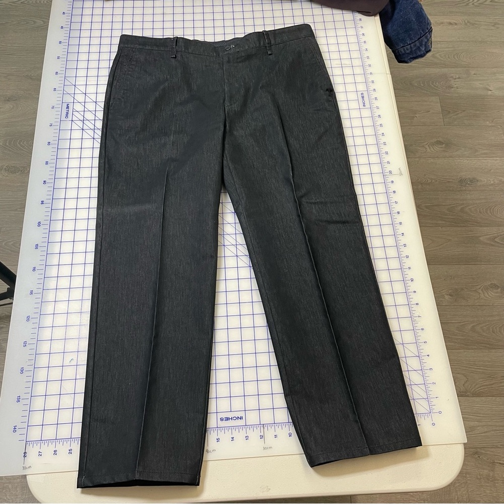Men's Charcoal Dress Chinos - Classic‎ Straight Fit